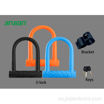 Grillete de 14 mm Silicone Coat Montaña Bike Lock